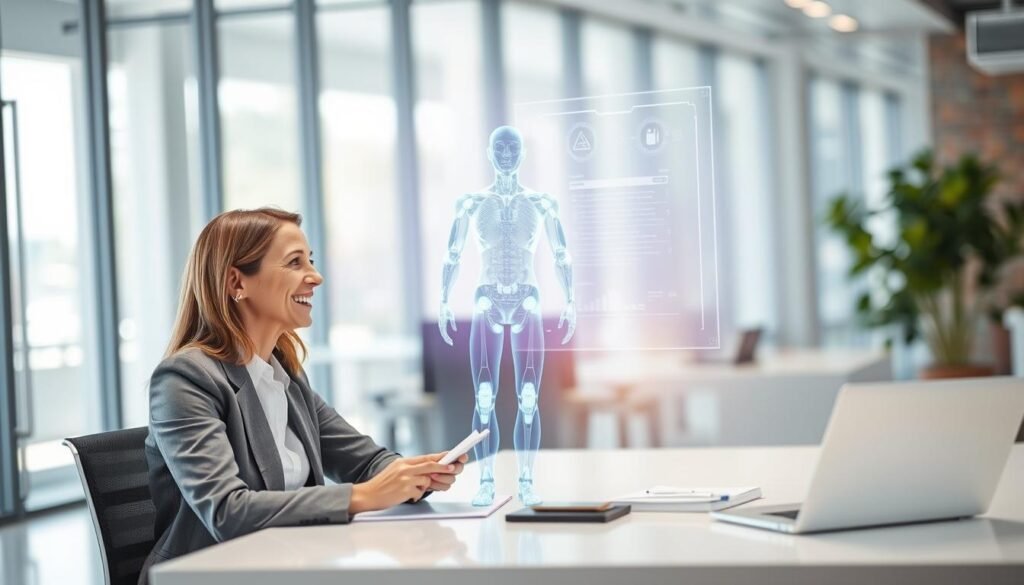 human and AI customer service