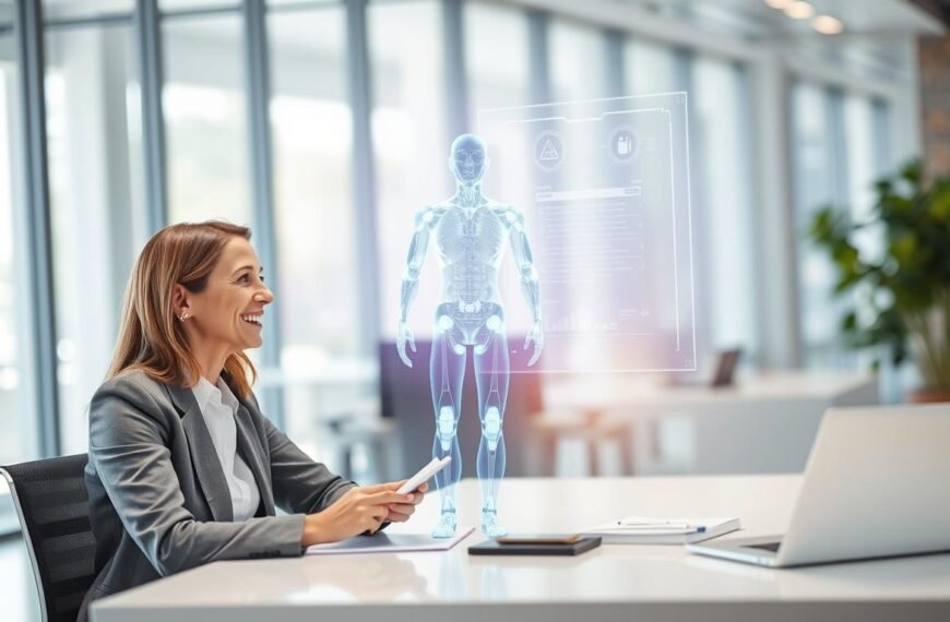 human and AI customer service